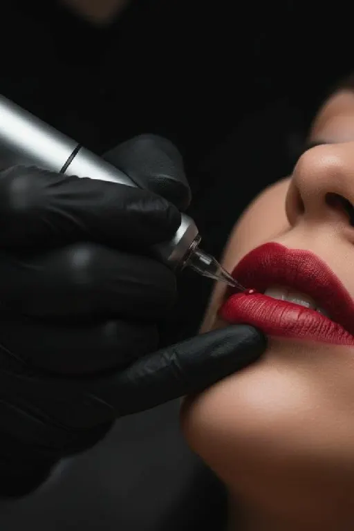 Syinger Tattoos lip colour work